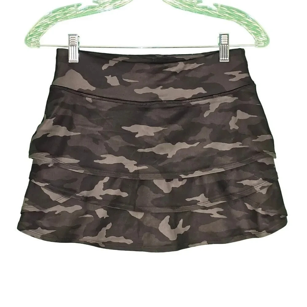 AthletaโGirl Girls Black Swing Camo Skortโ XL 14